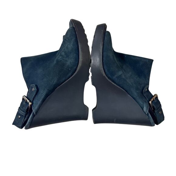 Chloë Sevigny x Opening Ceremony Mary Lou Navy Wedge Sandals Size 10 Y2K Rare - Picture 5 of 9